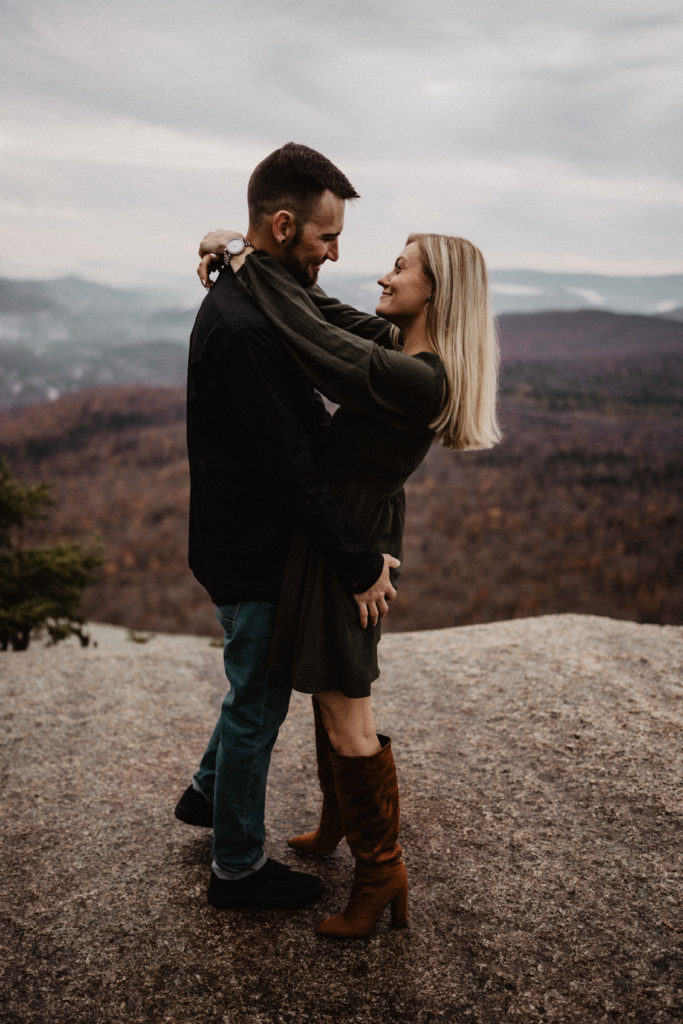Hiking Engagement session in NH